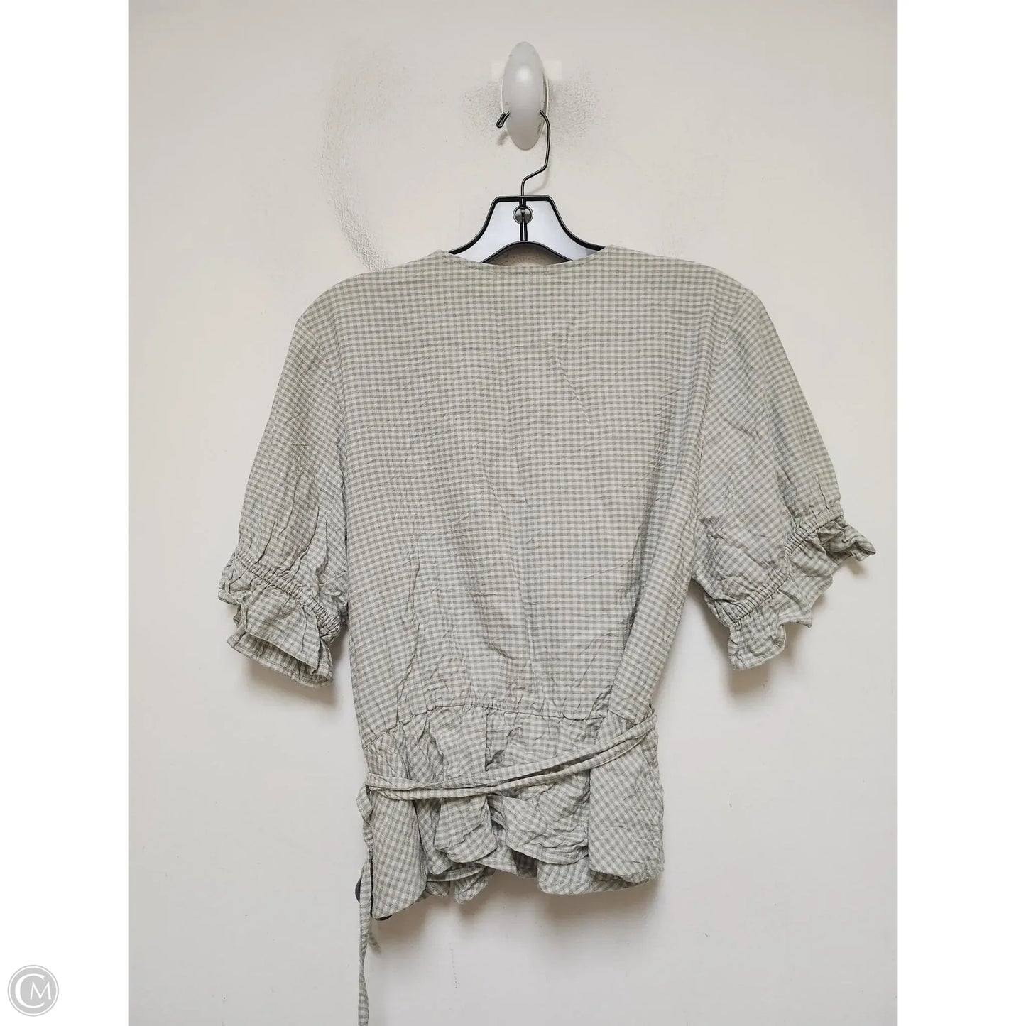 Top Short Sleeve By Disney Store In Plaid Pattern, Size: Xl