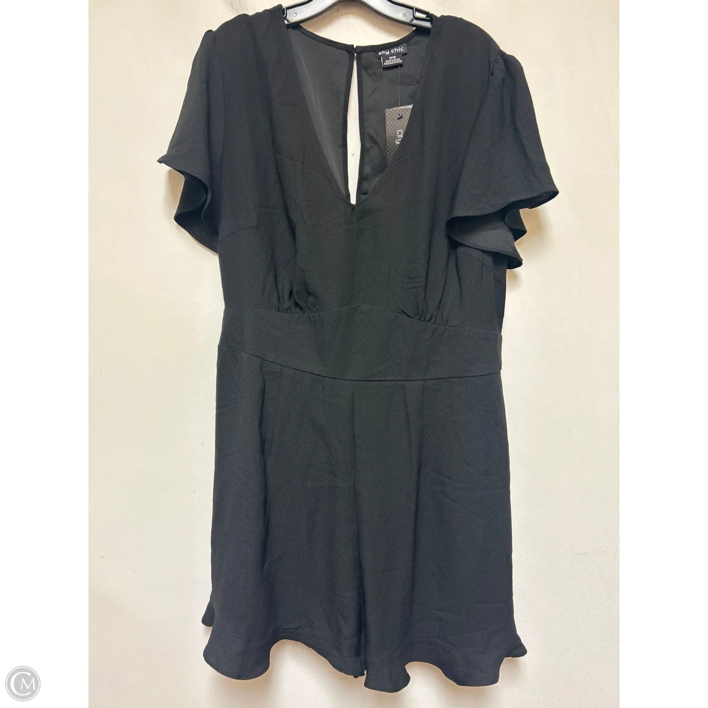 Romper By City Chic In Black, Size: 2x