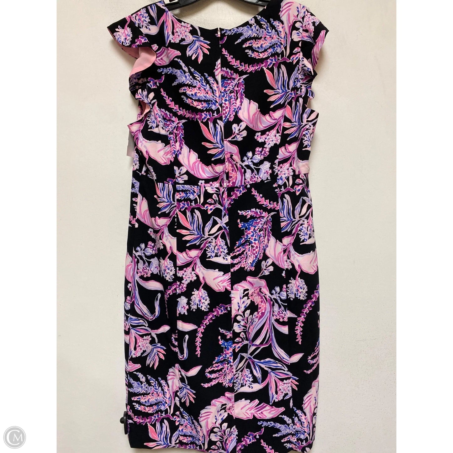 Dress Designer By Lilly Pulitzer In Black & Purple, Size: 16