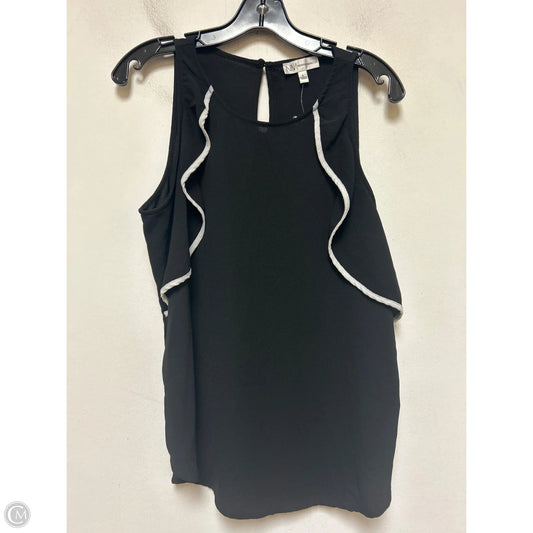 Top Sleeveless Designer By Neiman Marcus In Black & White, Size: L