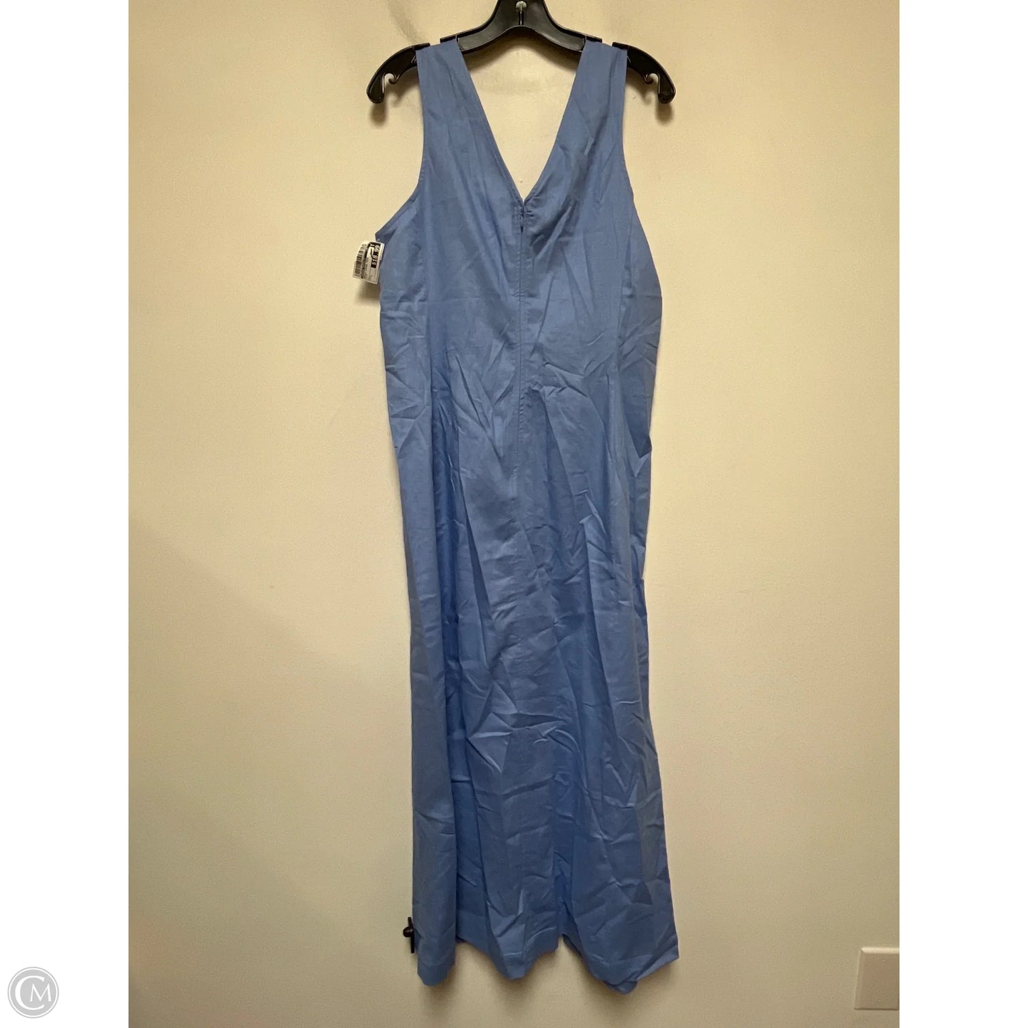 Dress Casual Midi By Banana Republic In Blue, Size: L