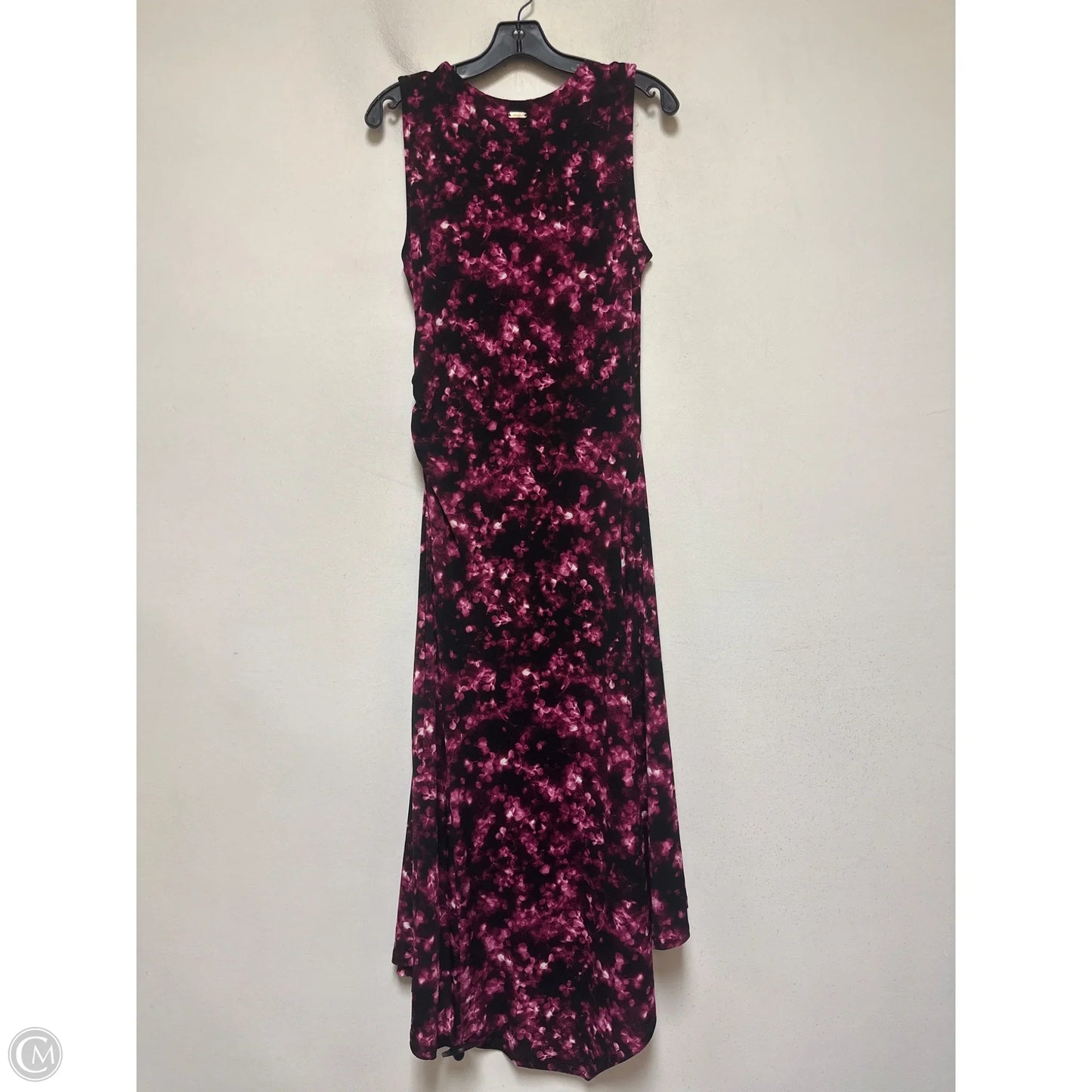 Dress Casual Maxi By Calvin Klein In Black & Purple, Size: S
