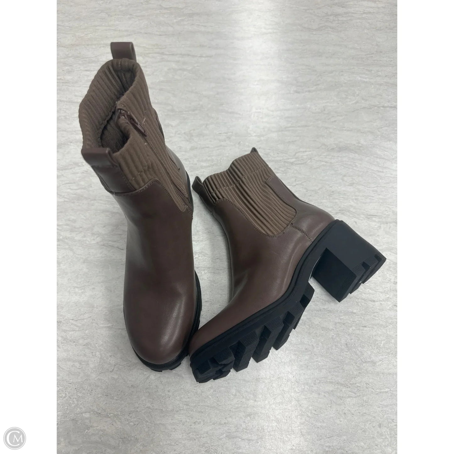 Boots Ankle Heels By A New Day In Brown, Size: 7.5