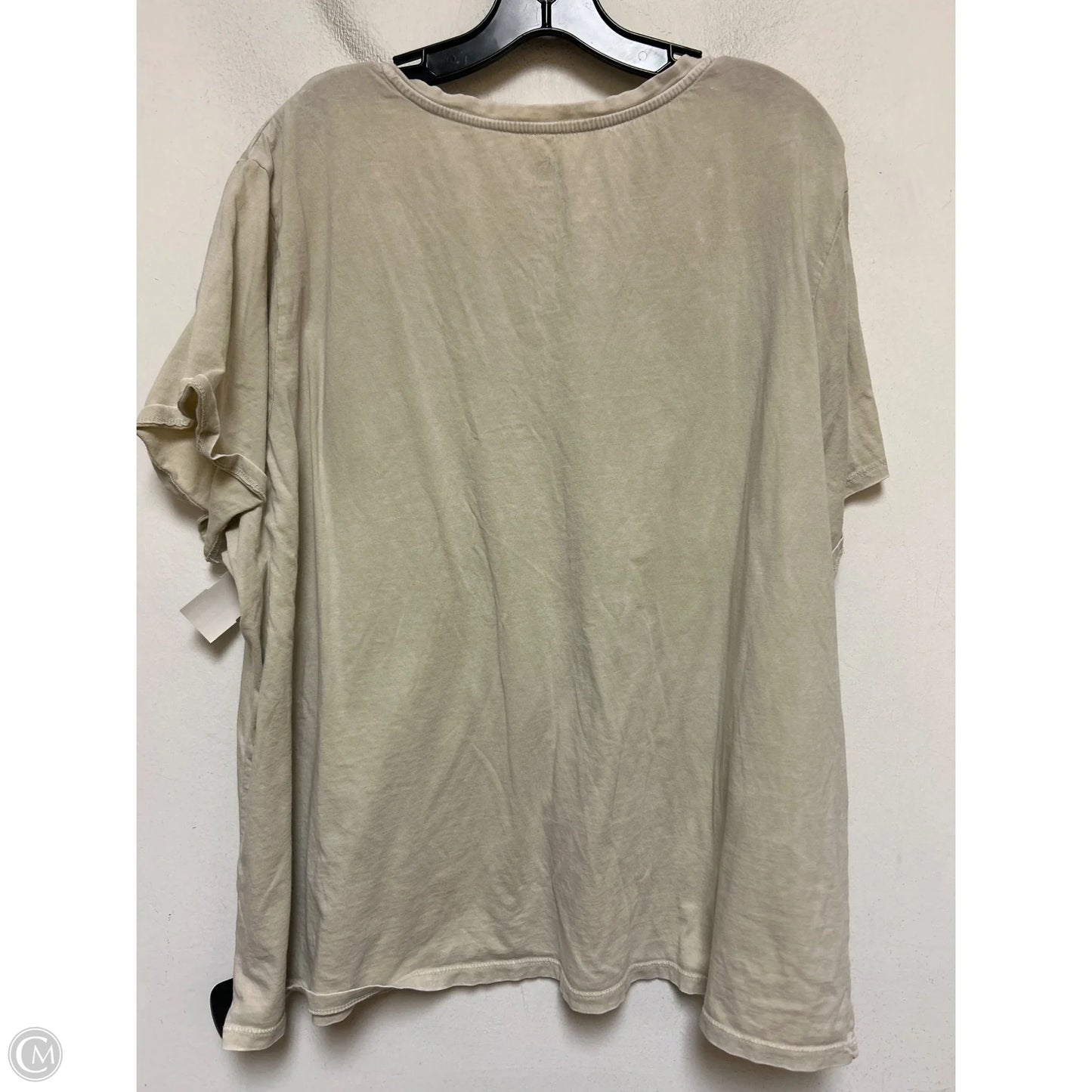 Top Short Sleeve Basic By Disney Store In Tan, Size: 3x
