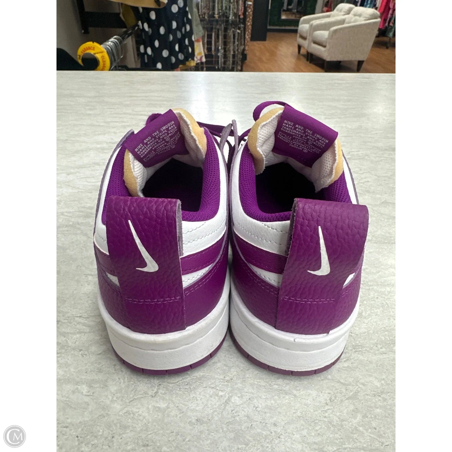 Shoes Sneakers By Nike In Purple & White, Size: 10.5