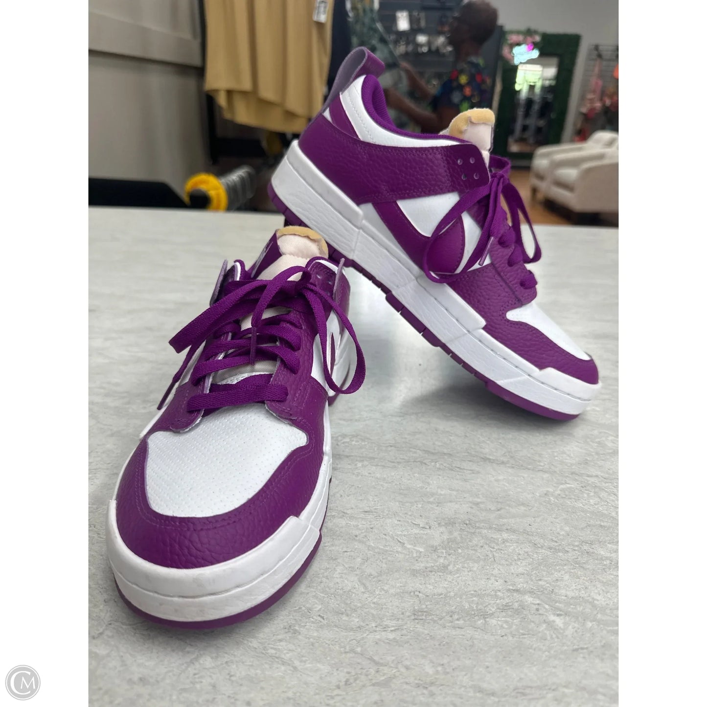 Shoes Sneakers By Nike In Purple & White, Size: 10.5