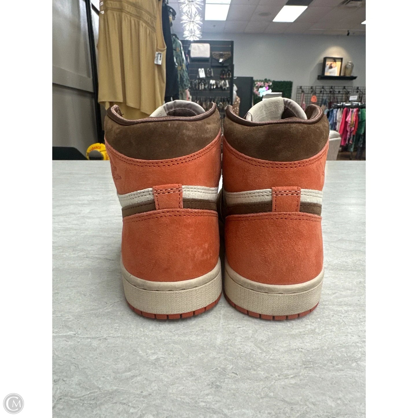 Shoes Sneakers By Nike In Brown & Orange, Size: 7.5