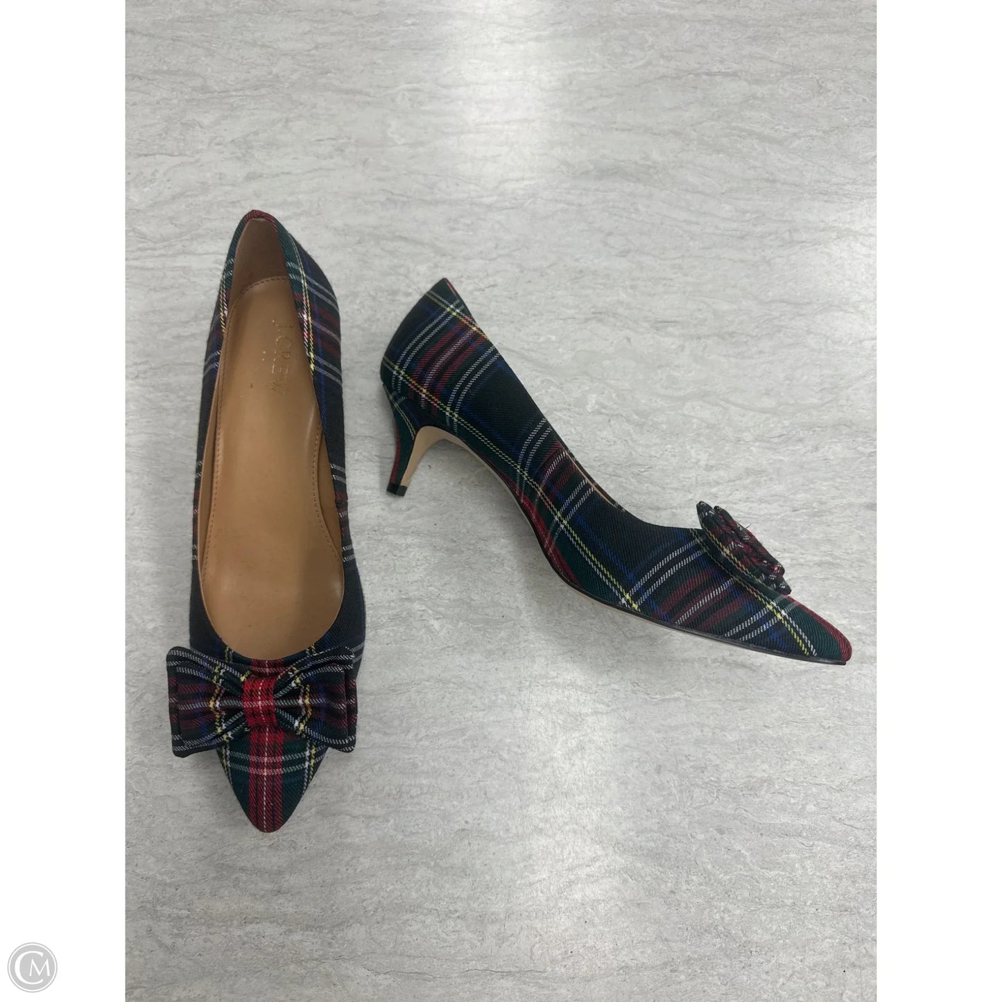 Shoes Heels Stiletto By J. Crew In Plaid Pattern, Size: 9.5