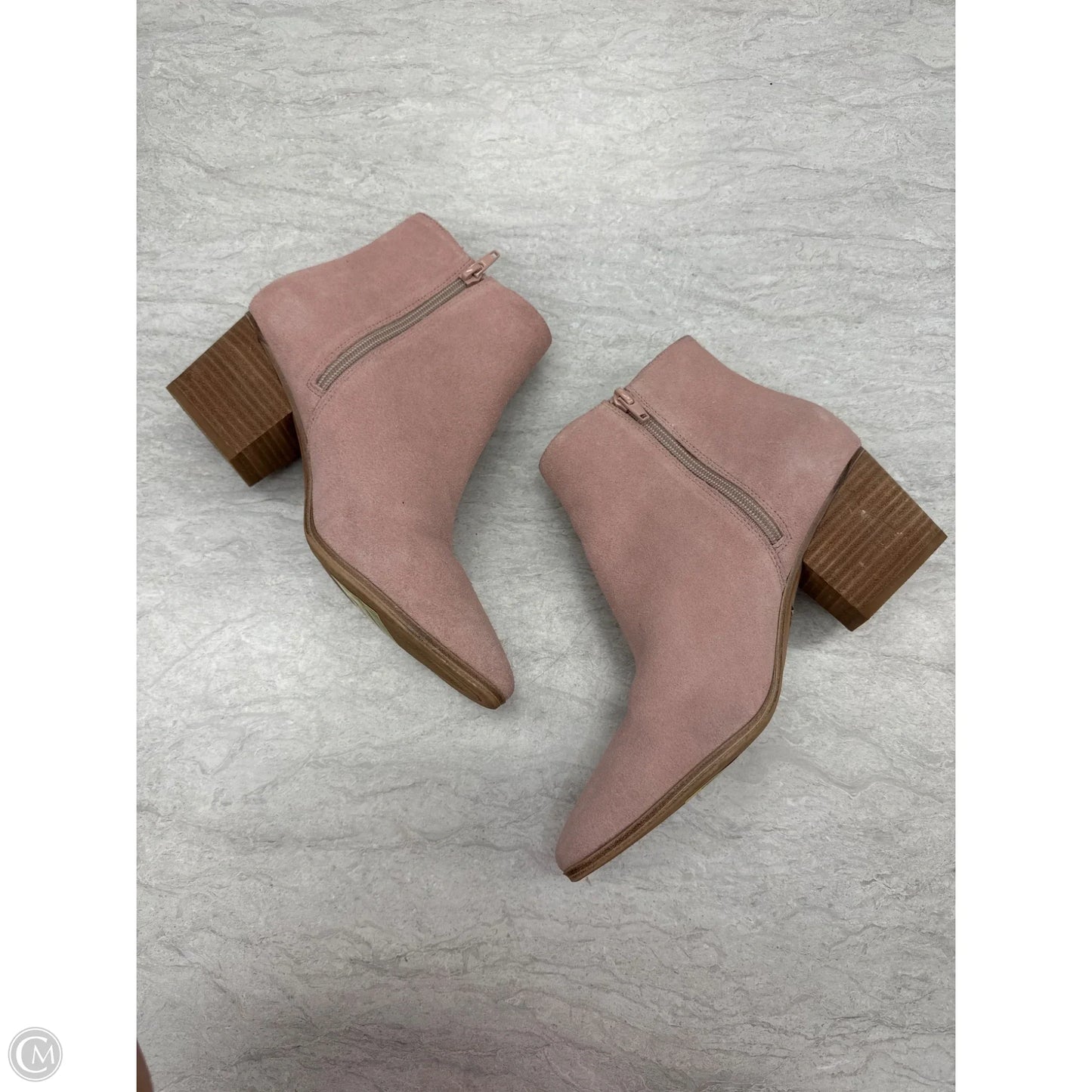 Boots Ankle Heels By Aldo In Pink, Size: 9