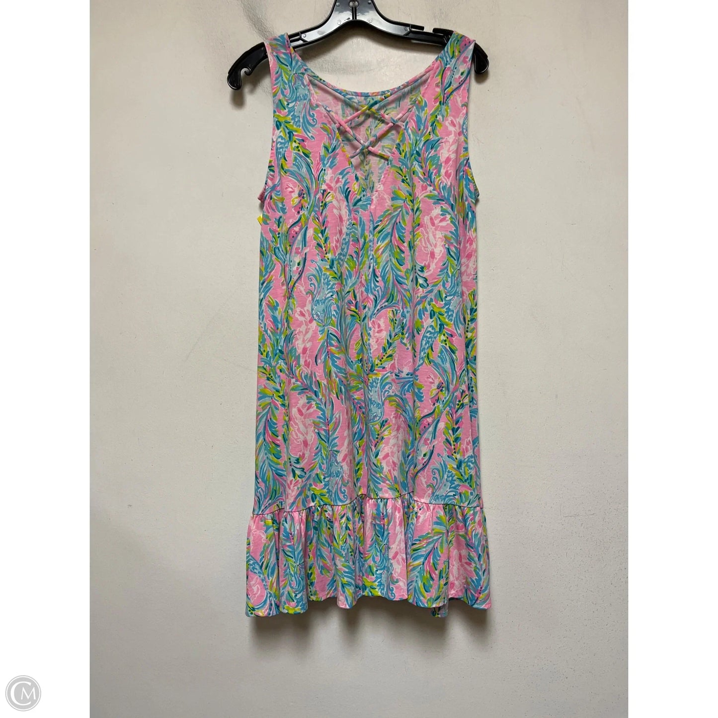 Dress Designer By Lilly Pulitzer In Blue & Pink, Size: M