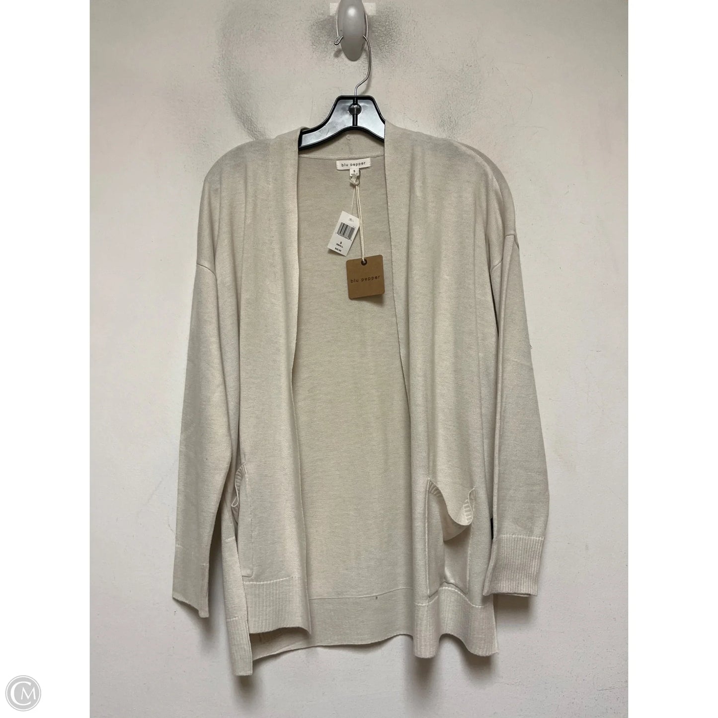 Cardigan By Blu Pepper In Tan, Size: S