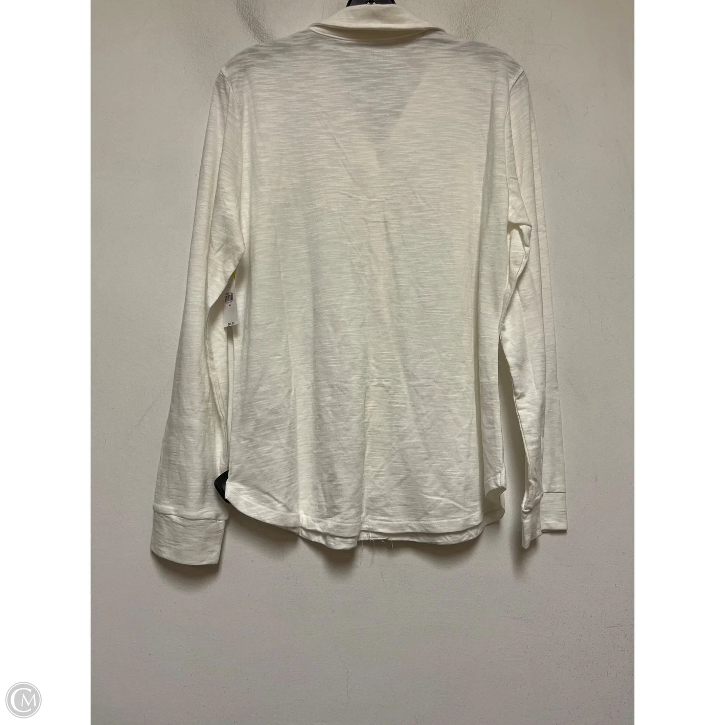 Top Long Sleeve By Gap In Cream, Size: M