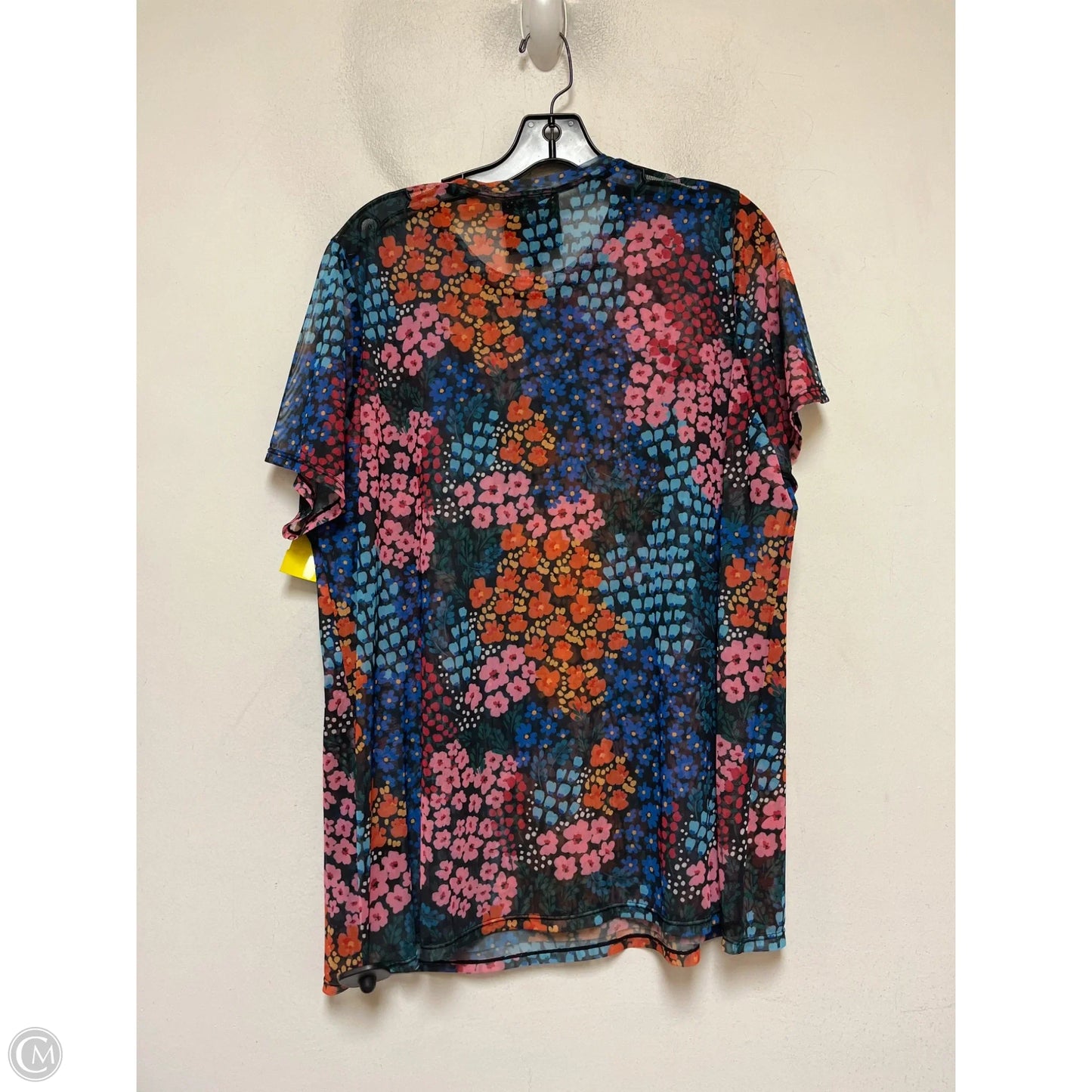 Top Short Sleeve By Johnny Was In Multi-colored, Size: 2x