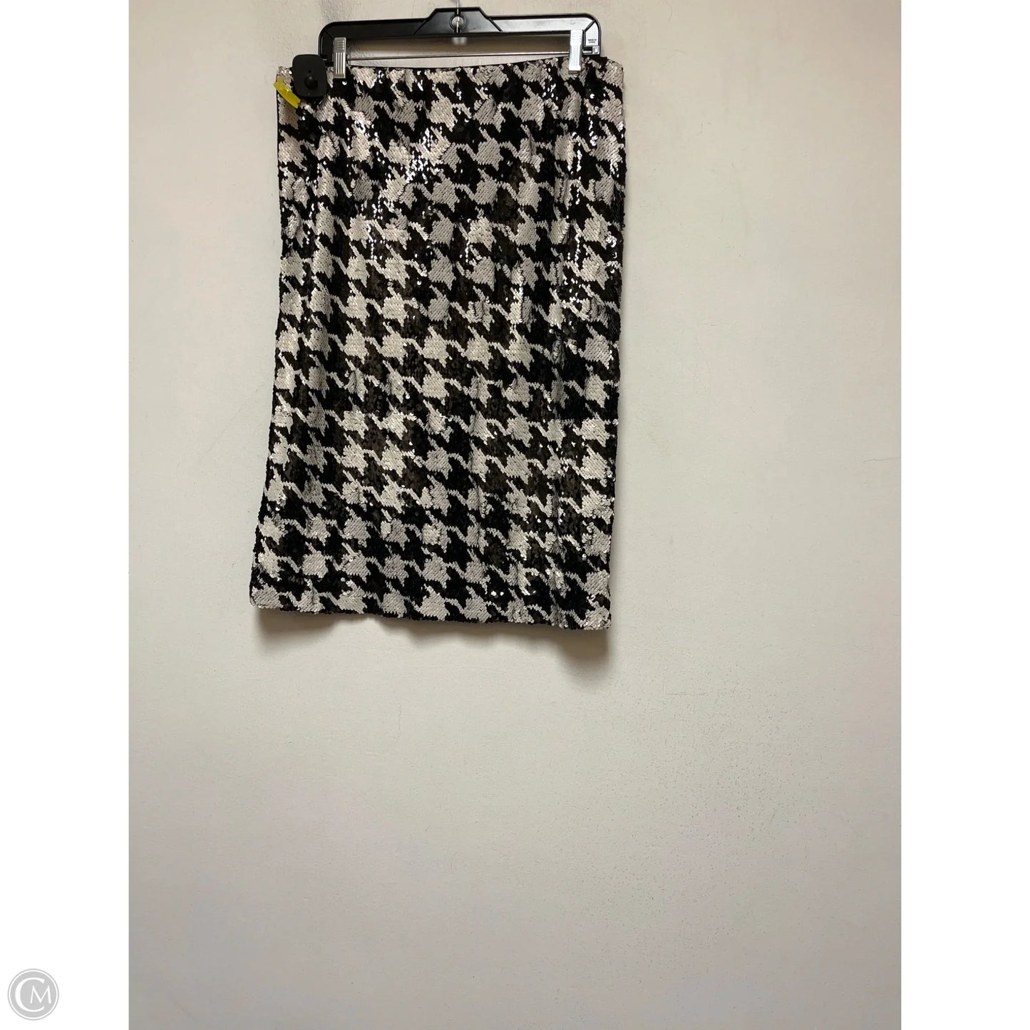 Skirt Midi By Ann Taylor In Black & White, Size: 12