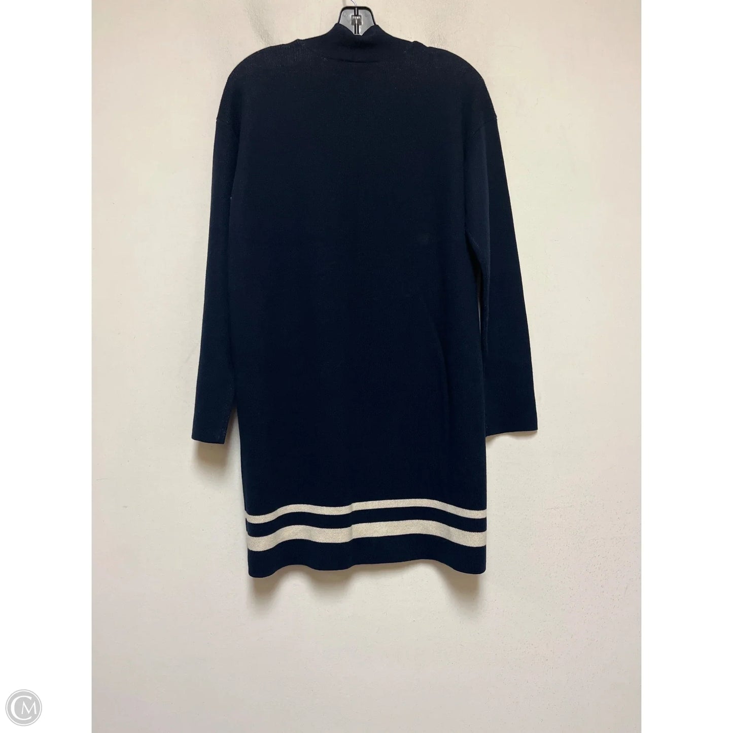 Cardigan By Ann Taylor In Blue & White, Size: M