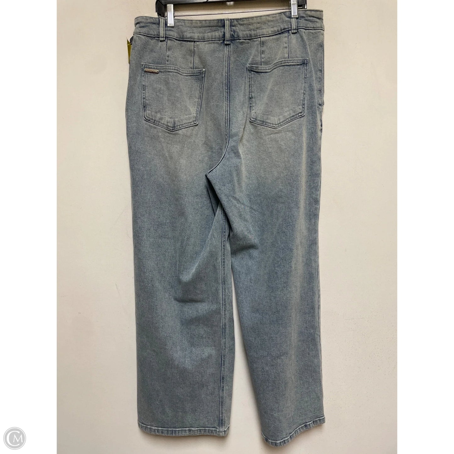 Jeans Wide Leg By Michael By Michael Kors In Blue Denim, Size: 14
