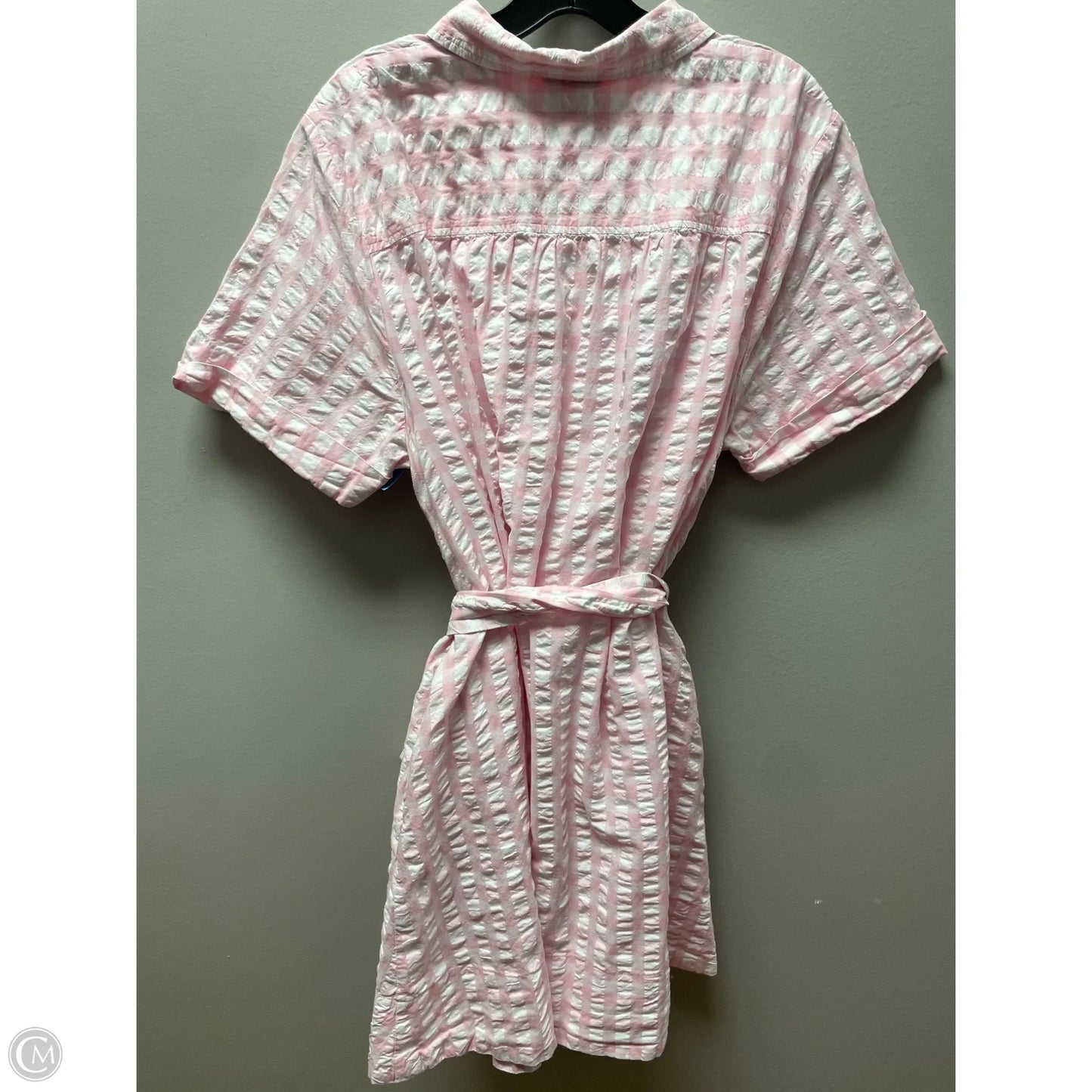 Dress Casual Short By Target-designer In Pink & White, Size: 1x