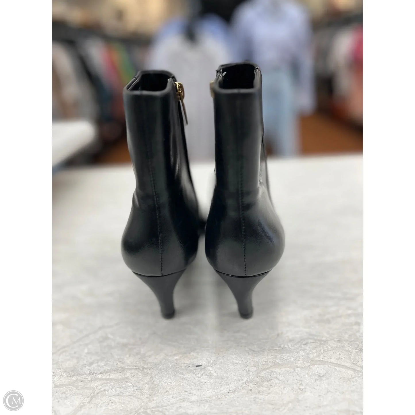 Boots Ankle Heels By Vince Camuto In Black, Size: 9