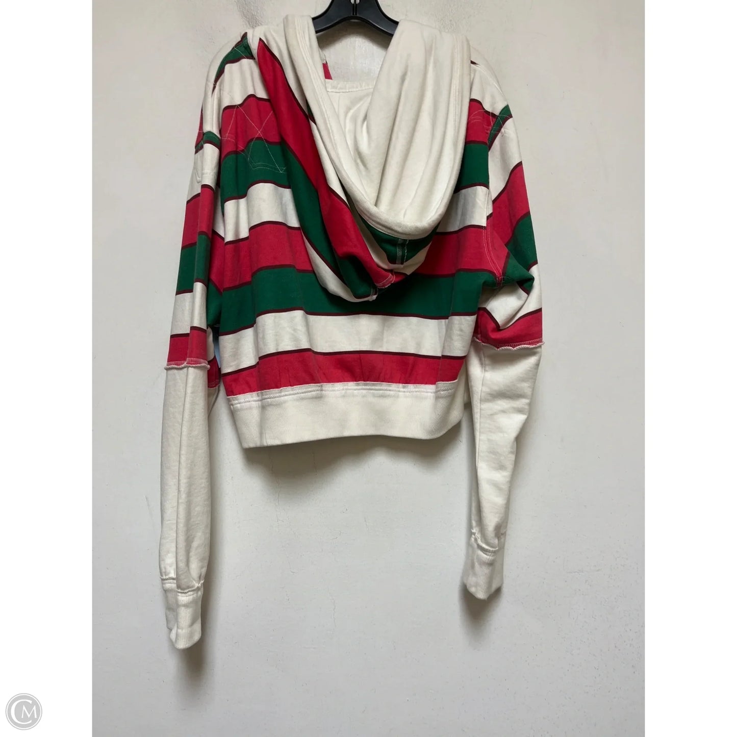 Sweatshirt Hoodie By We The Free In Green & Red, Size: M