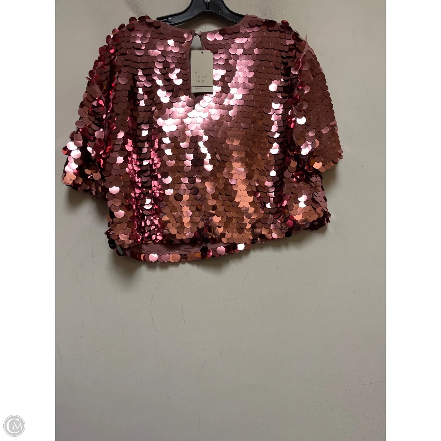 Top Short Sleeve By A New Day In Pink, Size: M