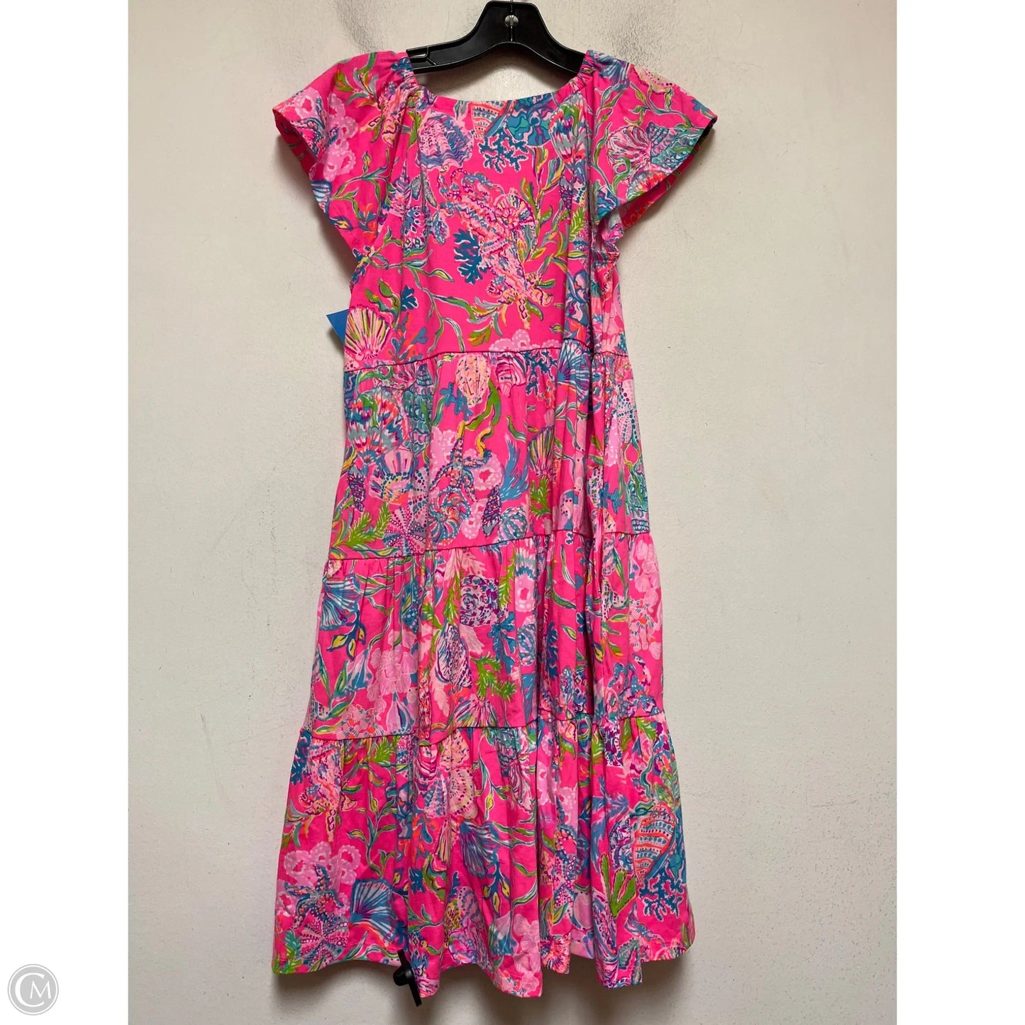 Dress Designer By Lilly Pulitzer In Green & Pink, Size: Xs