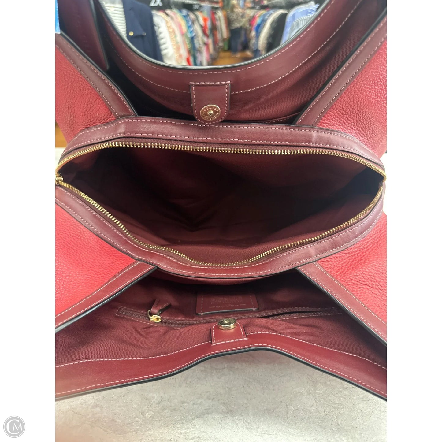 Handbag Designer By Coach, Size: Large