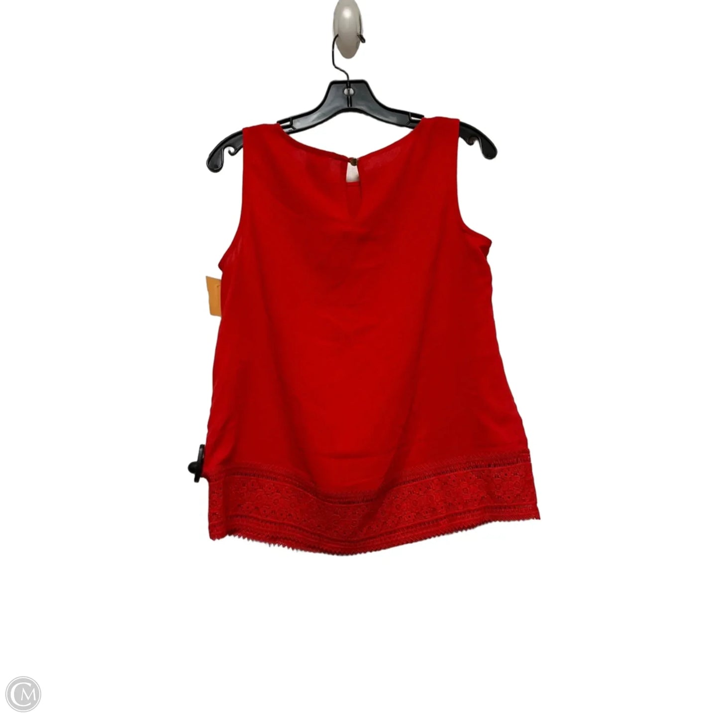 Top Sleeveless By Anne Klein In Orange, Size: Xs