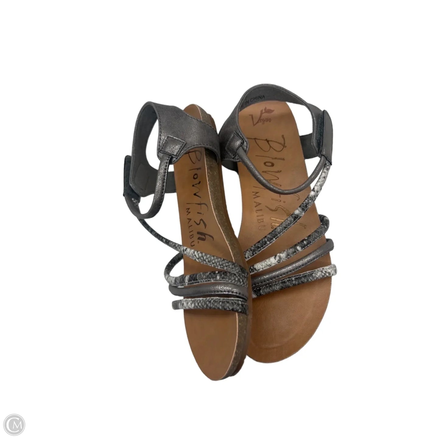 Sandals Flats By Blowfish In Snakeskin Print, Size: 7