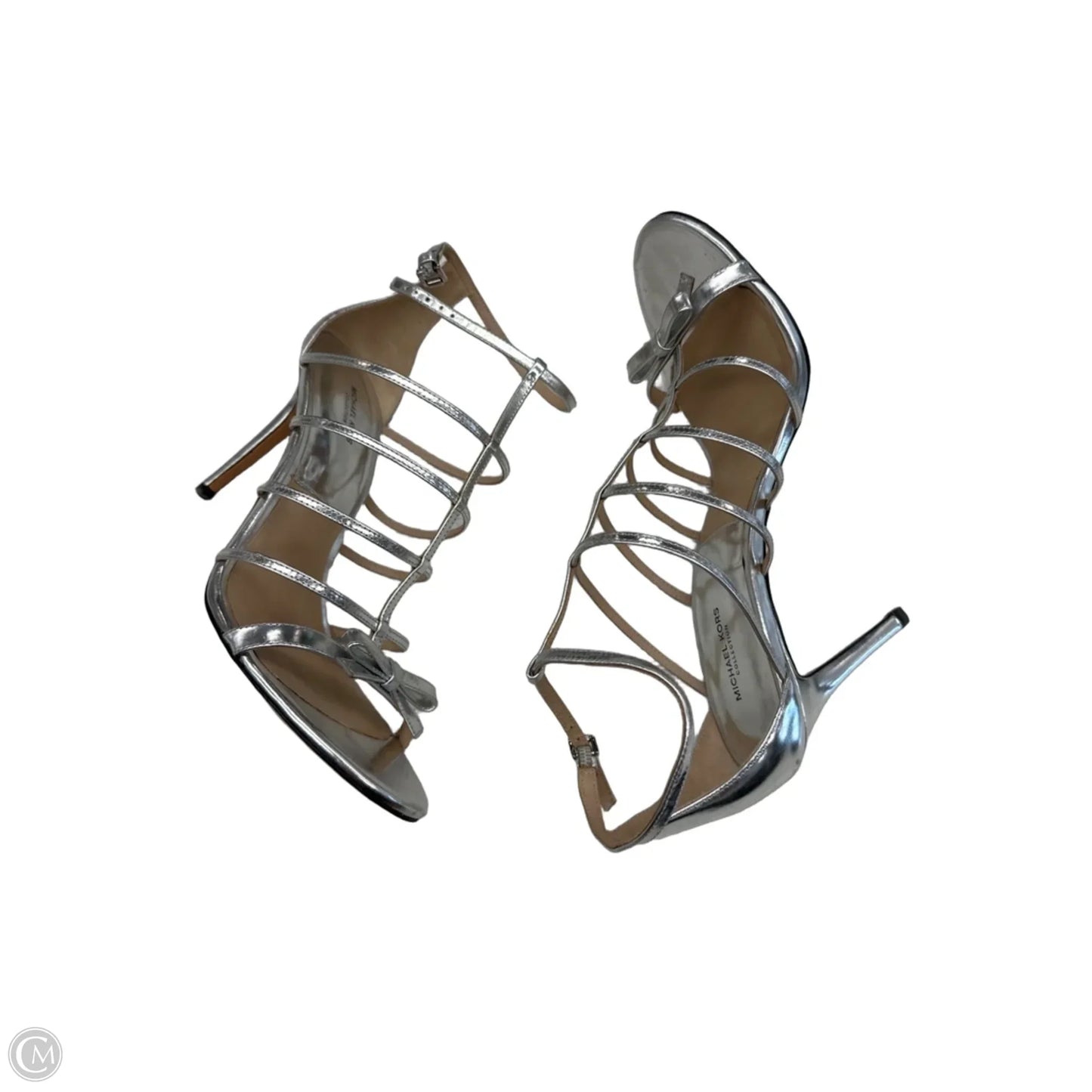 Shoes Heels Stiletto By Michael By Michael Kors In Silver, Size: 9