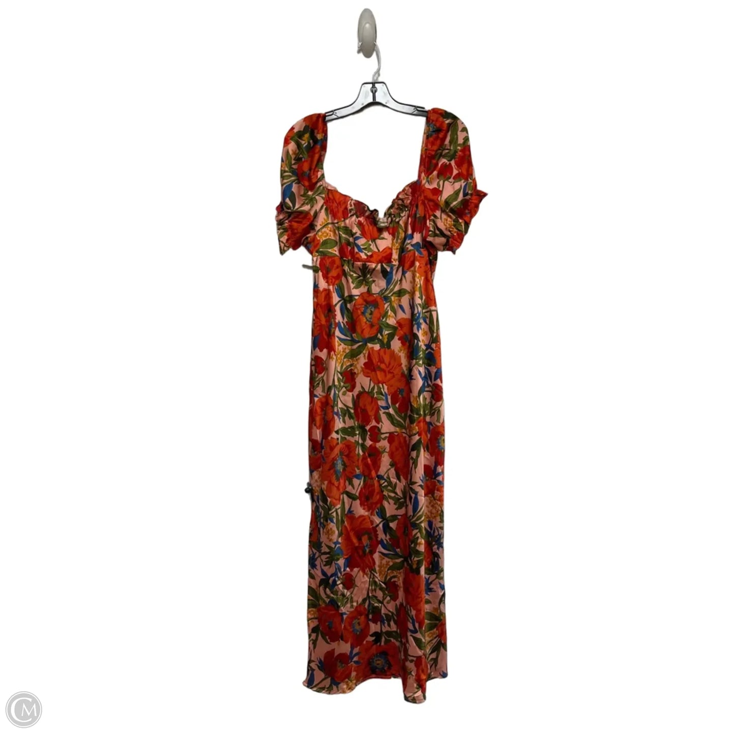 Dress Casual Midi By Top Shop In Floral Print, Size: Xl