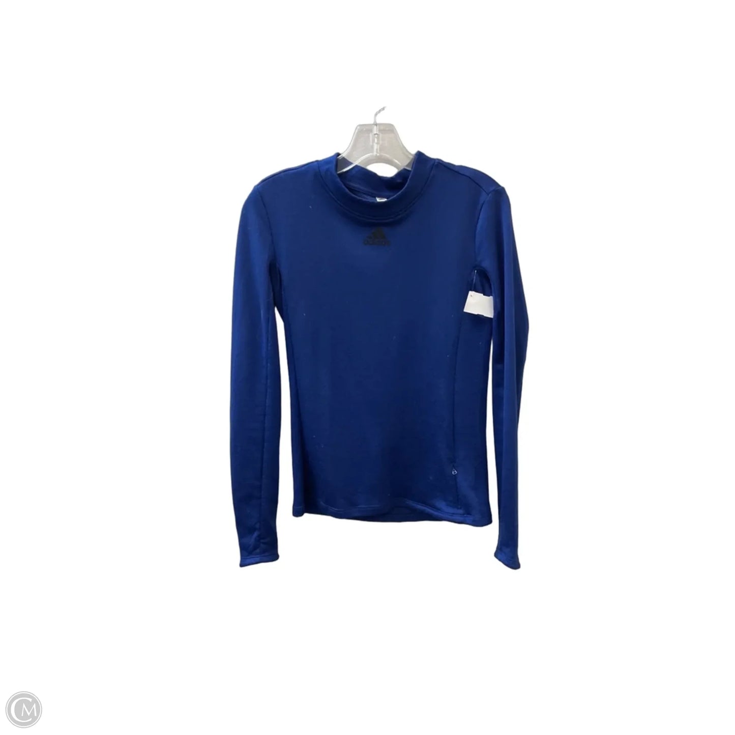 Athletic Top Long Sleeve Crewneck By Adidas In Blue, Size: S