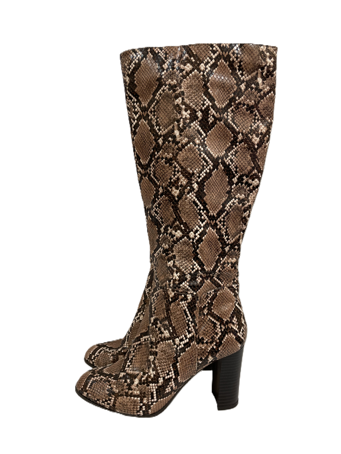 Boots Knee Heels By A New Day In Animal Print, Size: 7.5