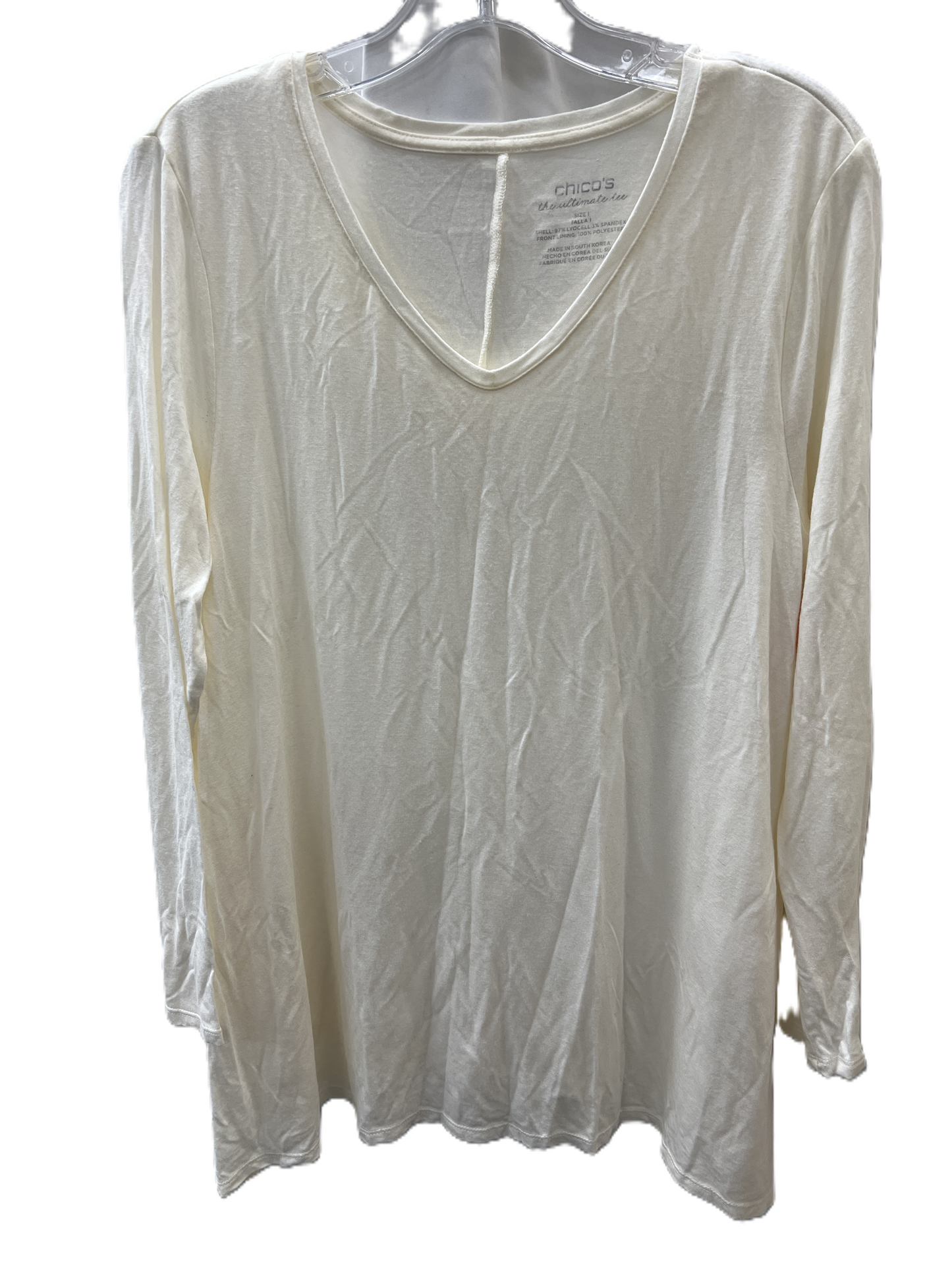 Top Long Sleeve Basic By Chicos Size: M
