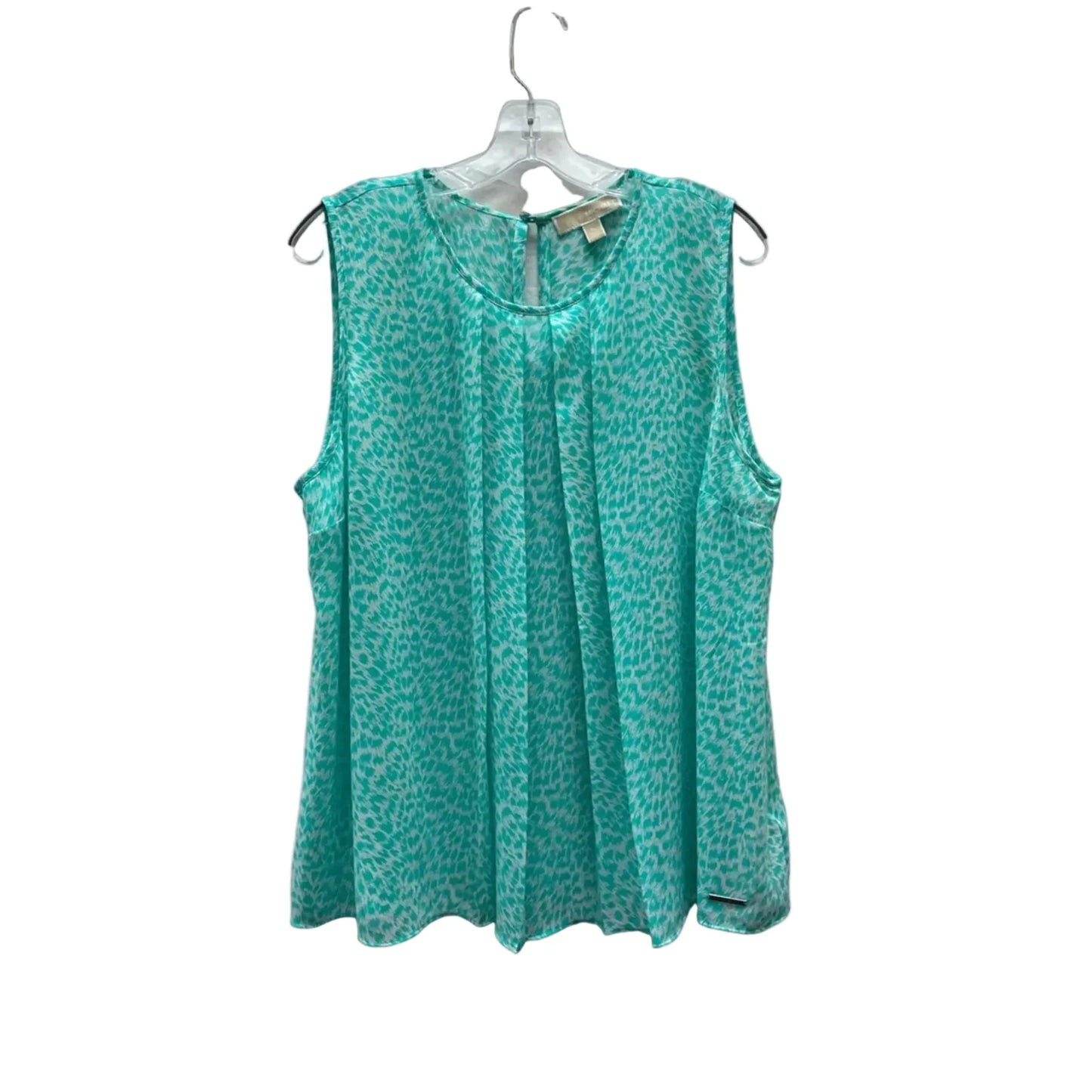 Blouse Sleeveless By Michael By Michael Kors In Animal Print, Size:Xl
