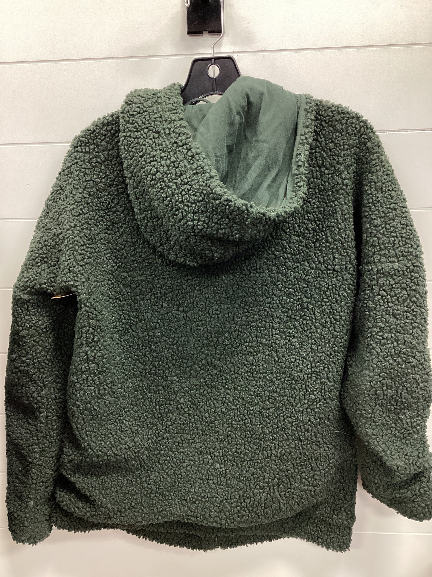 Athletic Jacket By Adidas In Green, Size:M