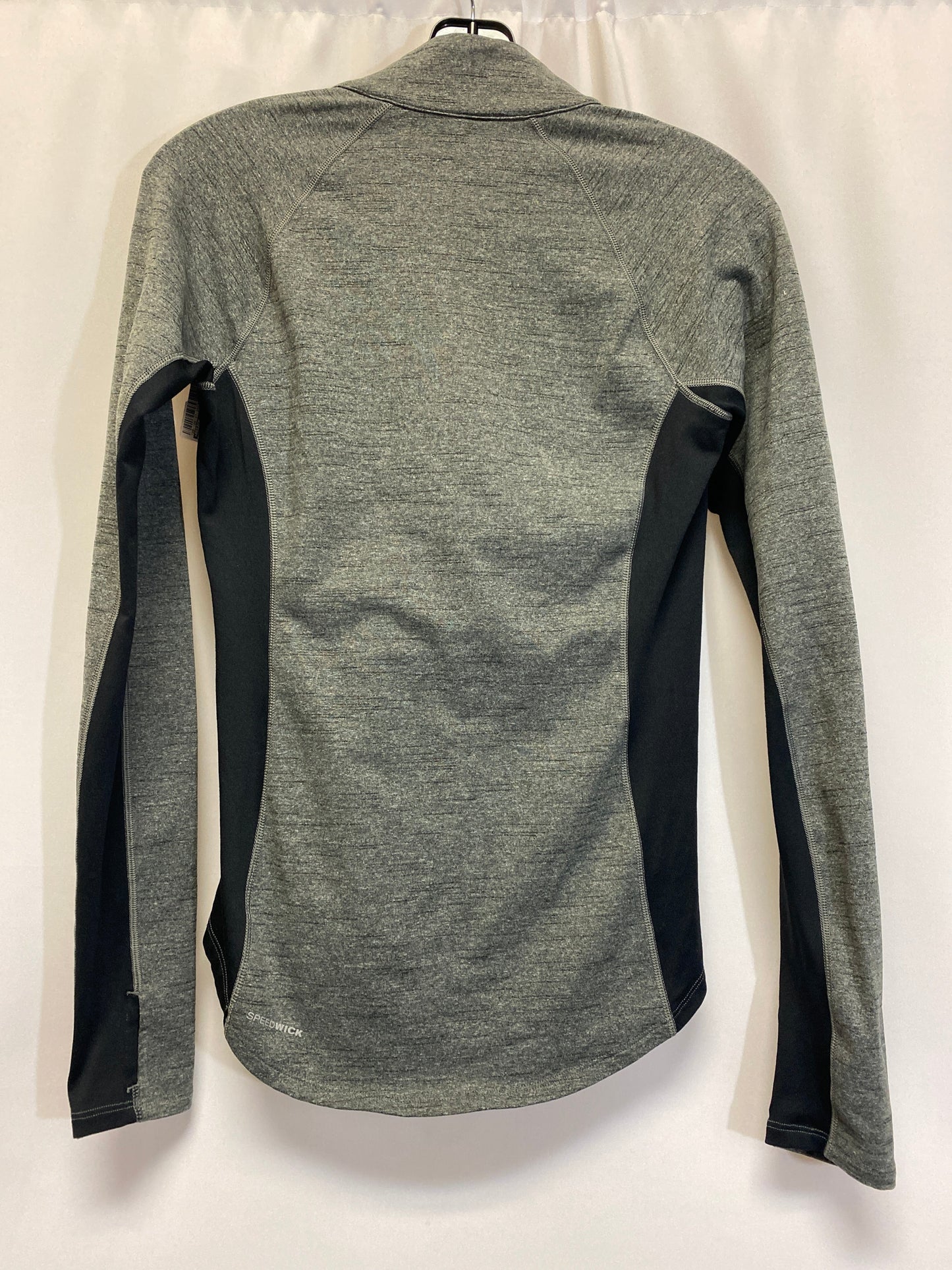 Grey Athletic Top Long Sleeve Crewneck Reebok, Size S
