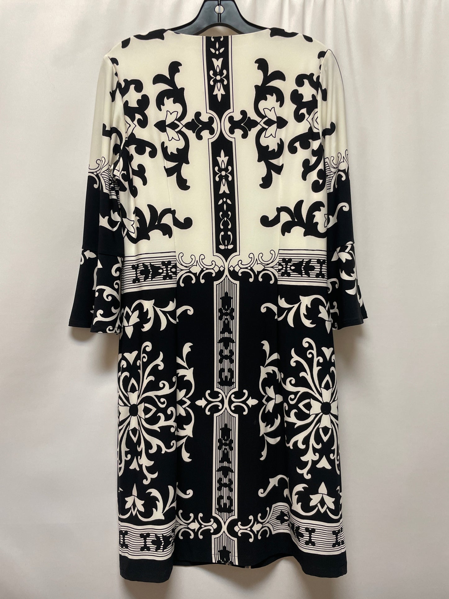 Cream Dress Casual Midi Boston Proper, Size M