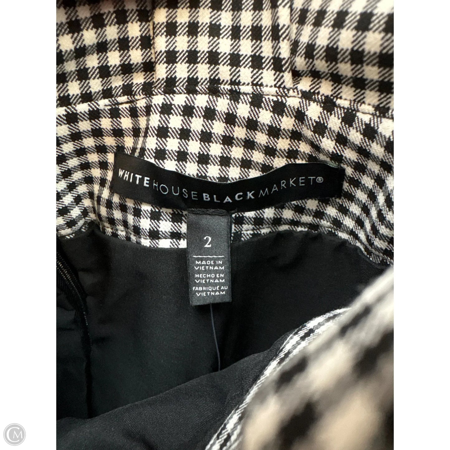 Skirt Midi By White House Black Market In Checkered Pattern, Size: 2