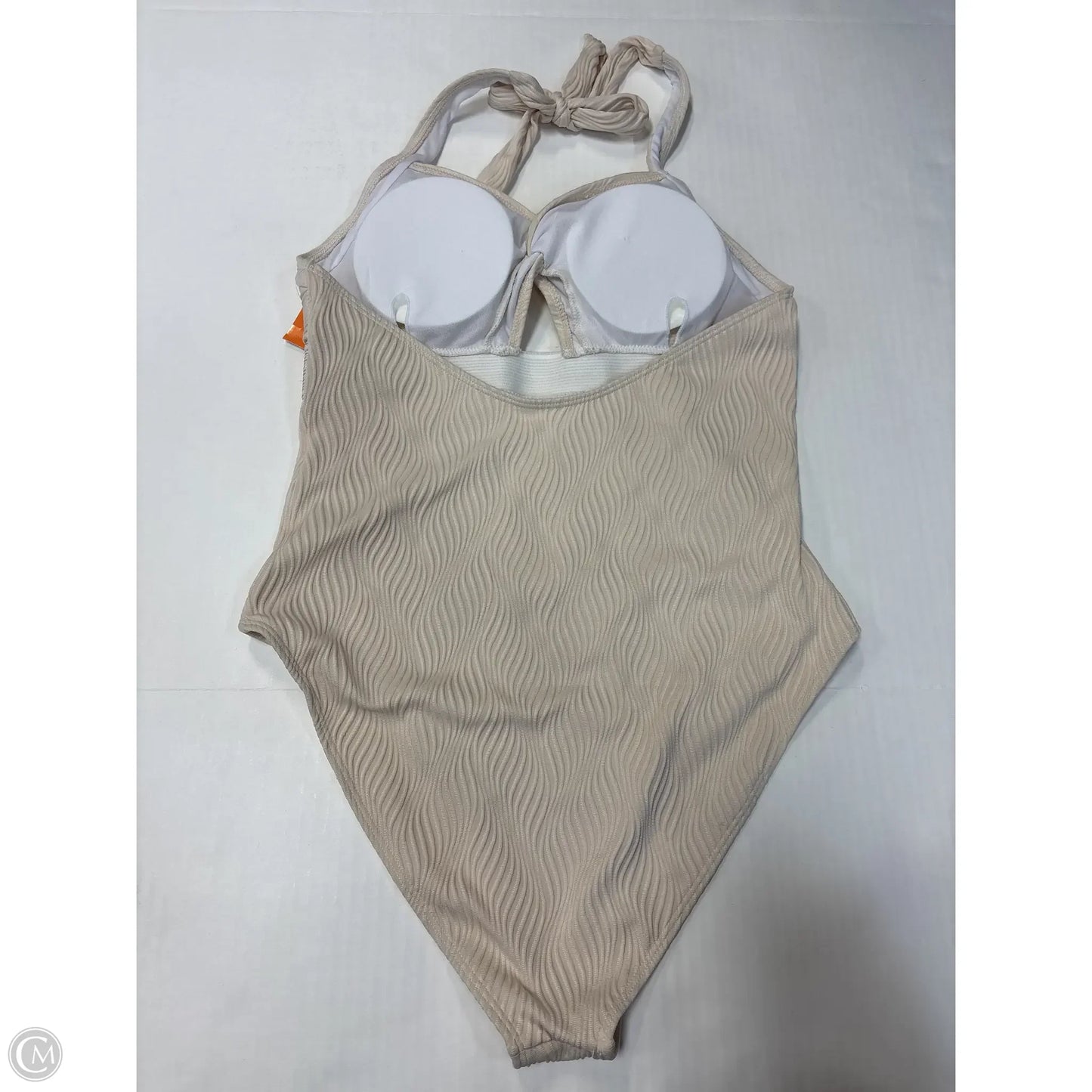 Swimsuit By Clothes Mentor In Cream, Size: L