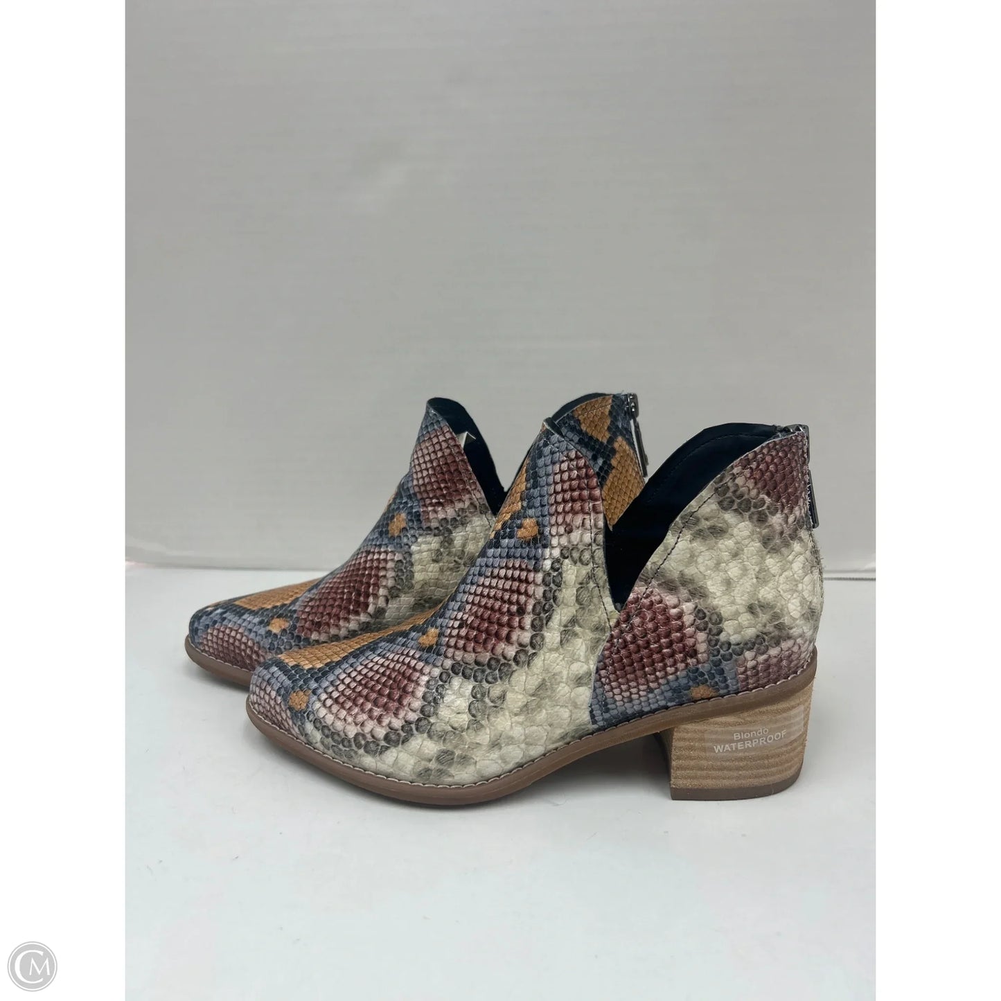 Boots Ankle Heels By Blondo In Multi-colored, Size: 7.5
