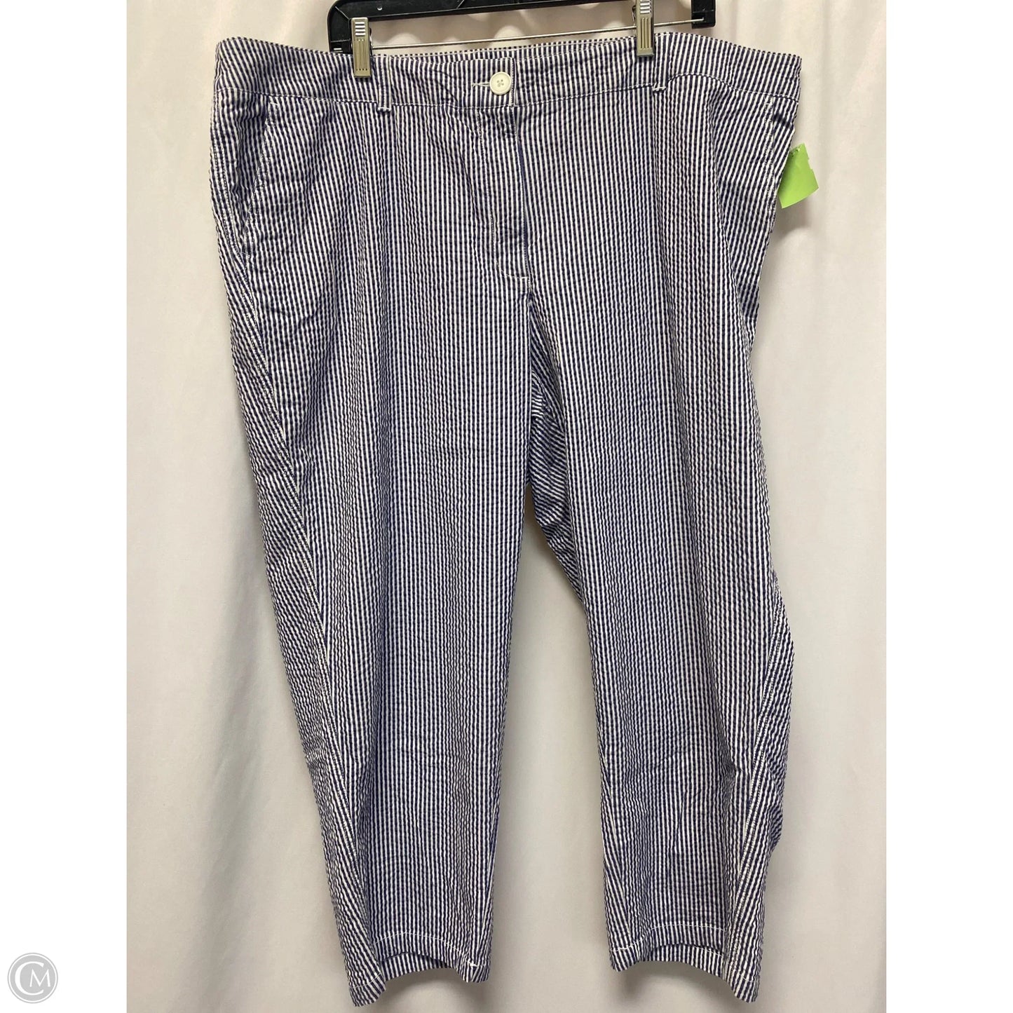 Pants Cropped By Crown And Ivy In Navy, Size: 2x
