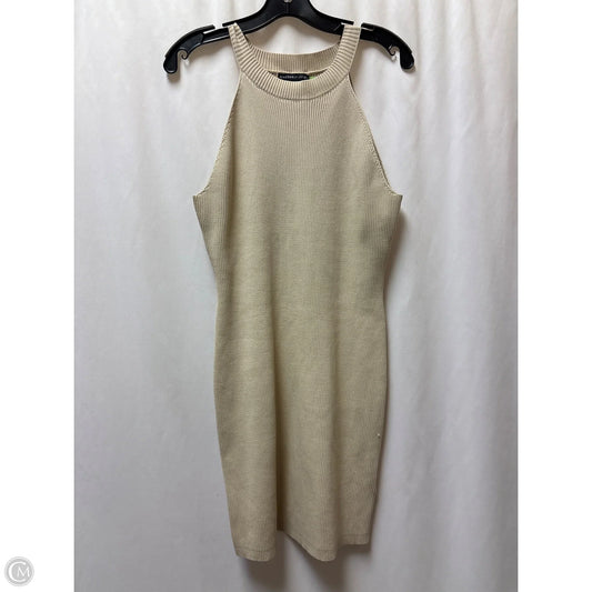 Dress Casual Midi By Clothes Mentor In Tan, Size: Xl