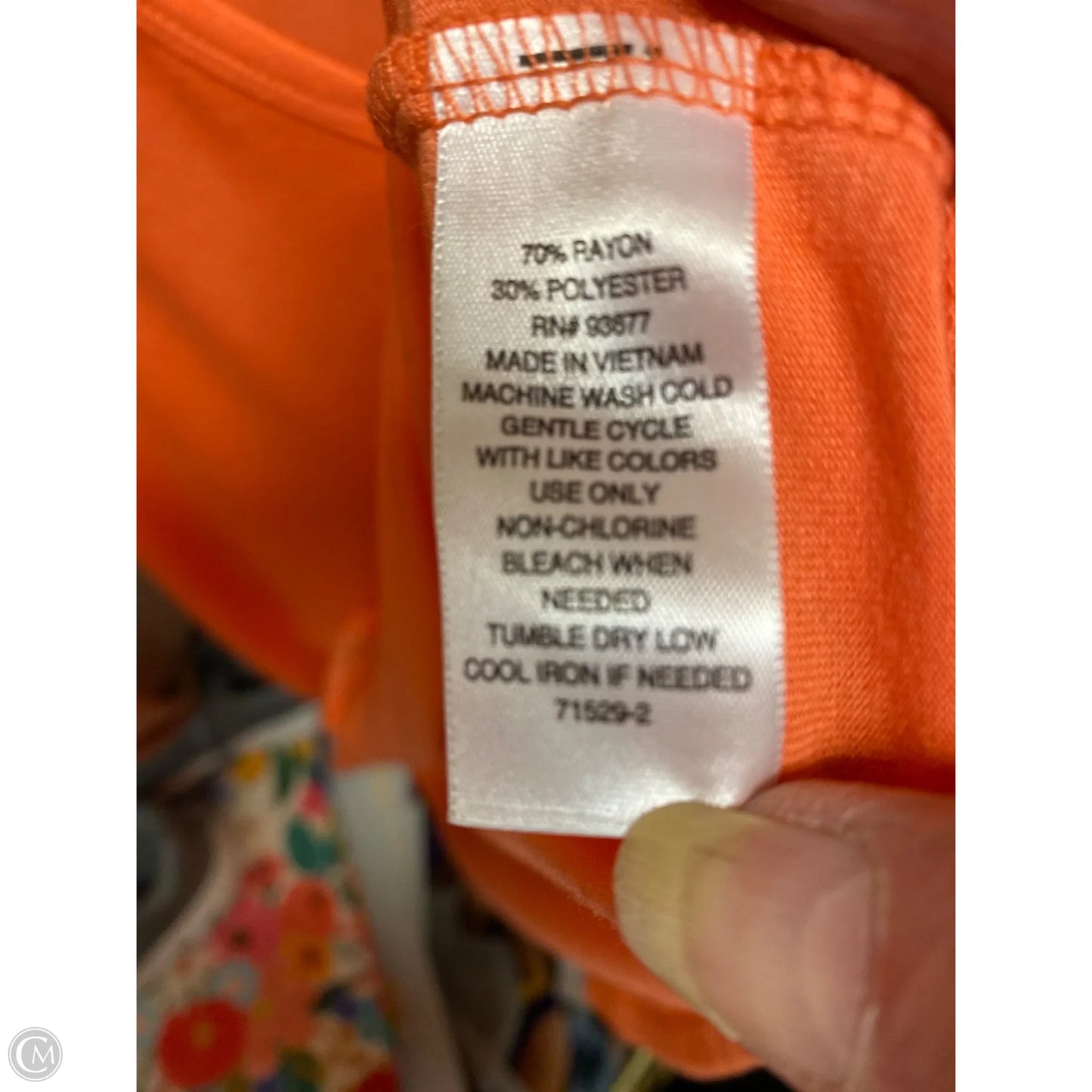 Athletic Tank Top By Ana In Orange, Size: L