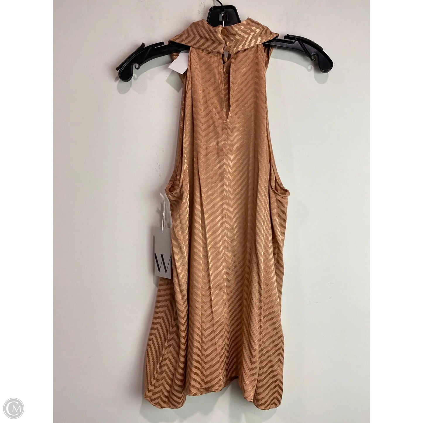Top Sleeveless By Worthington In Bronze, Size: L