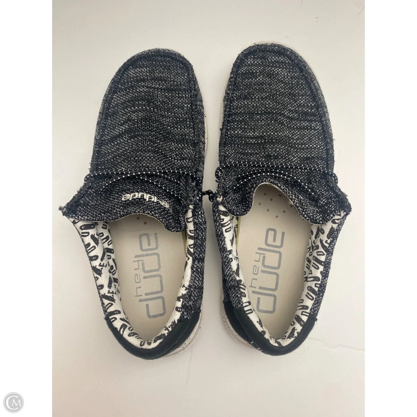 Shoes Flats By Hey Dude In Black, Size: 7