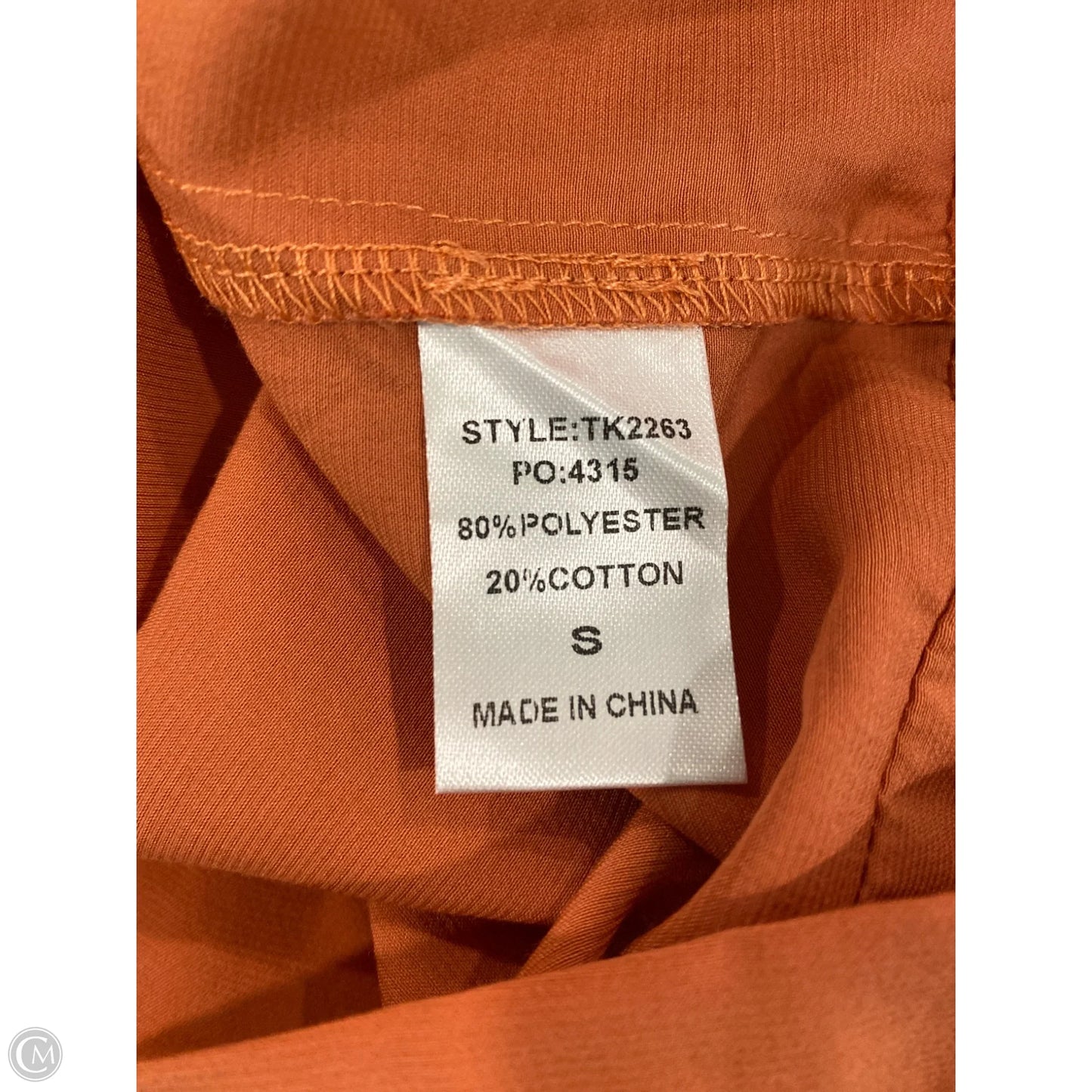 Dress Casual Midi By Gigio In Orange, Size: S