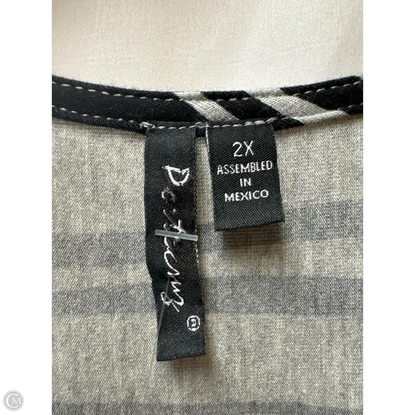 Dress Casual Midi By Clothes Mentor In Grey, Size: 2x