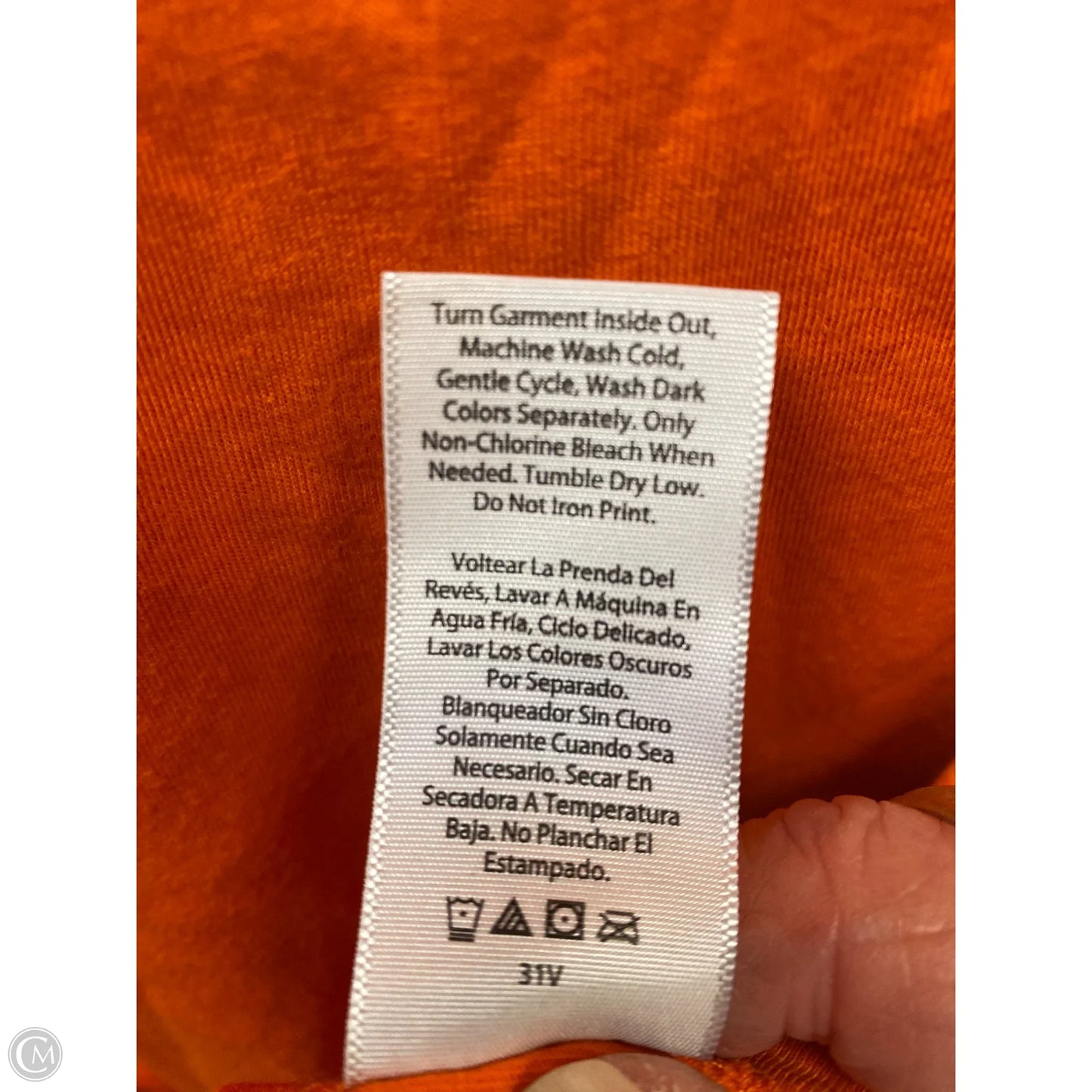 Top Short Sleeve By Clothes Mentor In Orange, Size: Xxl