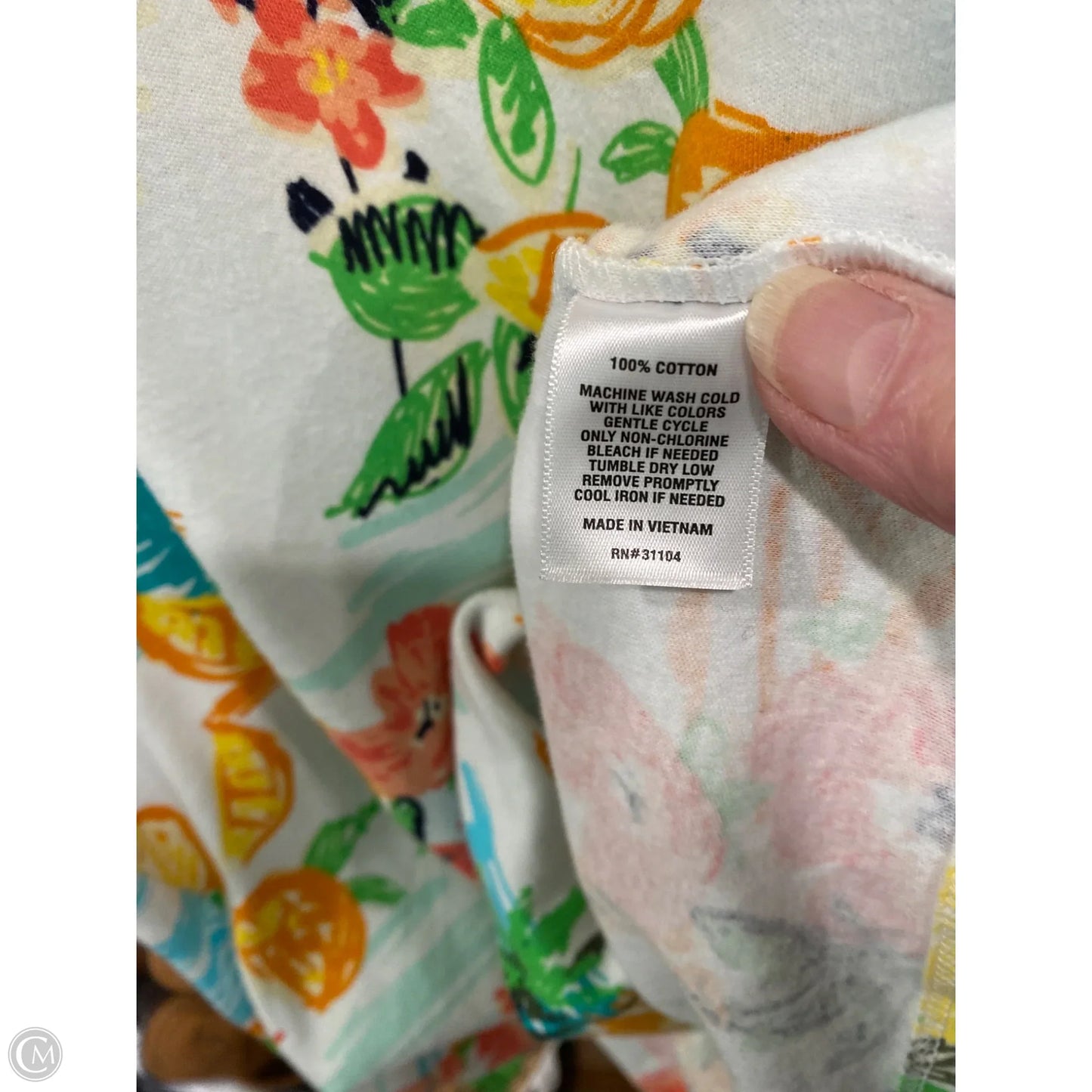 Top Short Sleeve By Kim Rogers In Yellow, Size: Xl