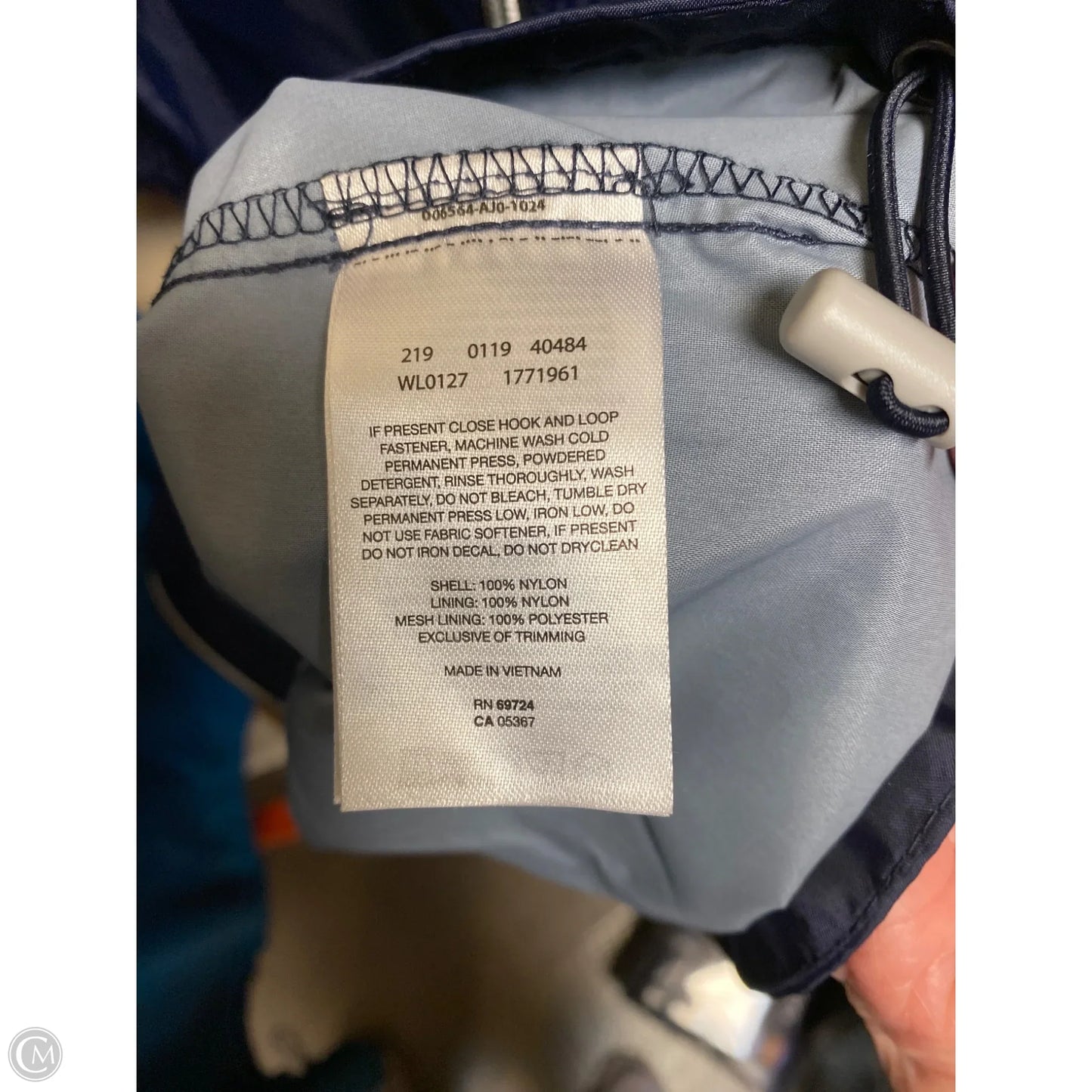 Jacket Windbreaker By Columbia In Navy, Size: L